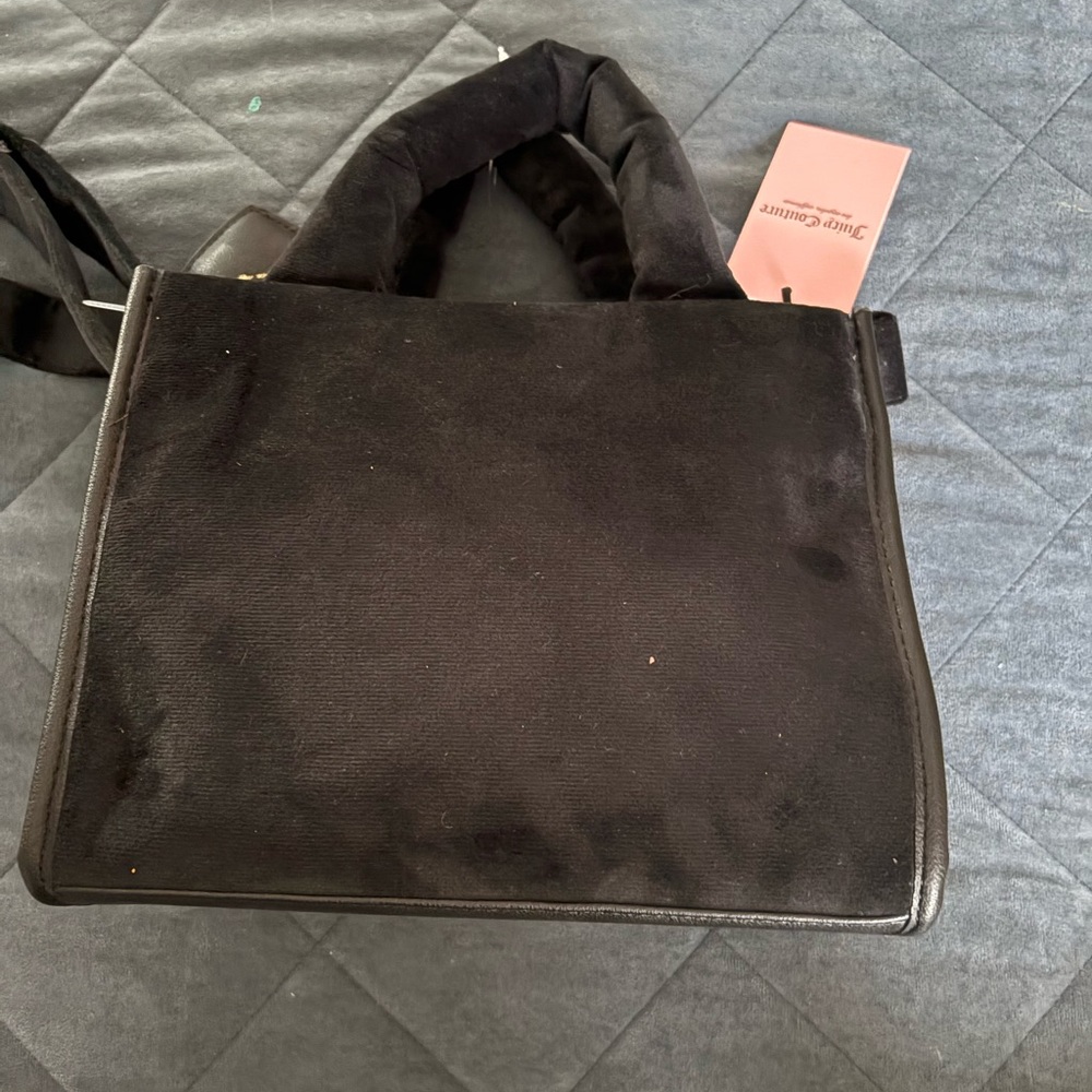 Juicy Couture Black Rhinestone Shoulder Bag - Picture 2 of 3
